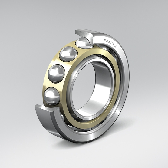 Angular Contact Ball Bearing, Brass Cage, Open